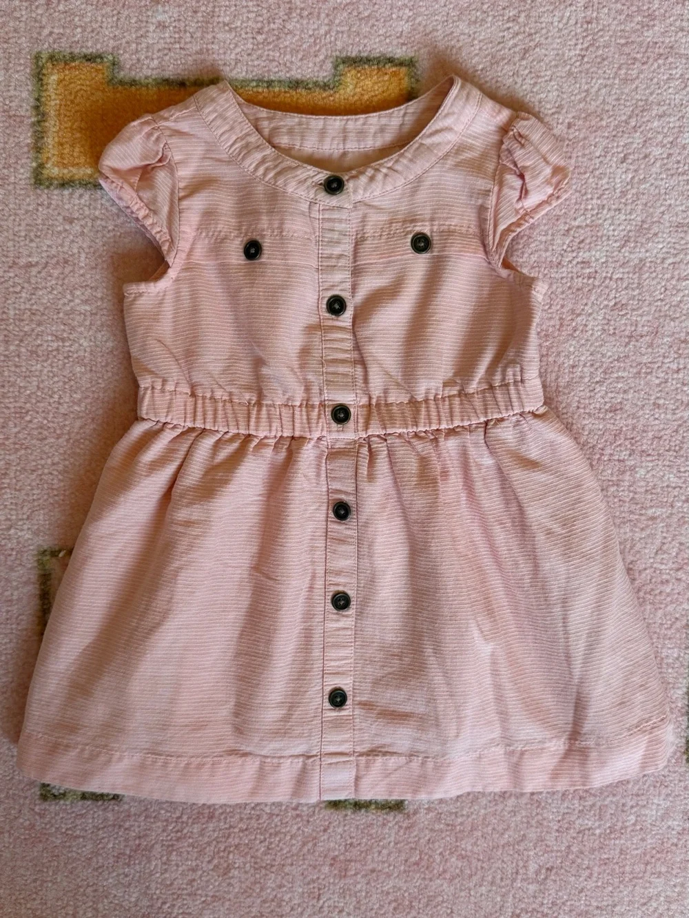 Baby Girl Pink Dress Romper Skirt Lot 12-18M Carters Cat & Jack Old Navy